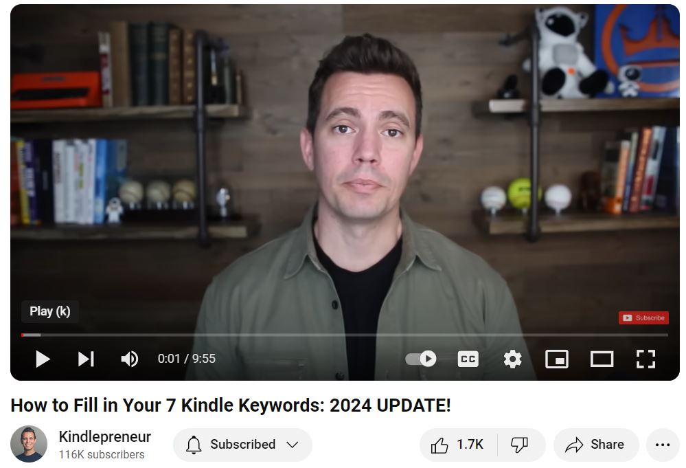 Fill Your 7 Kindle Keywords Video