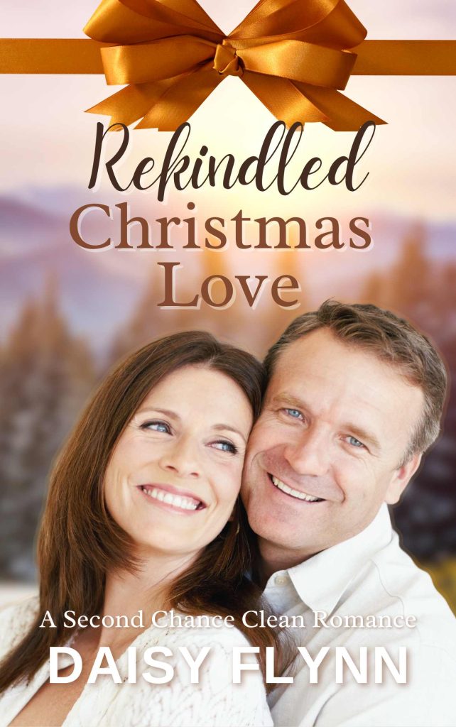 Rekindled Christmas Love, clean romance by Daisy Flynn.